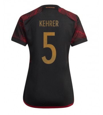 Maillot de foot Allemagne Thilo Kehrer #5 Extérieur Femmes Monde 2022 Manches Courte